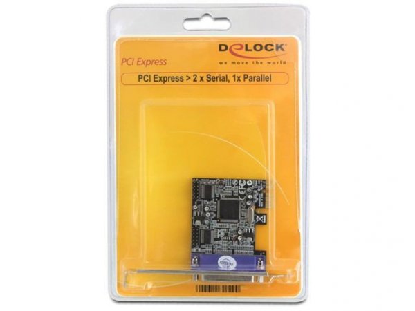 Delock Karta PCI EXPRESS-&gt;COM 9PIN X2 + LPT (DB25)89129