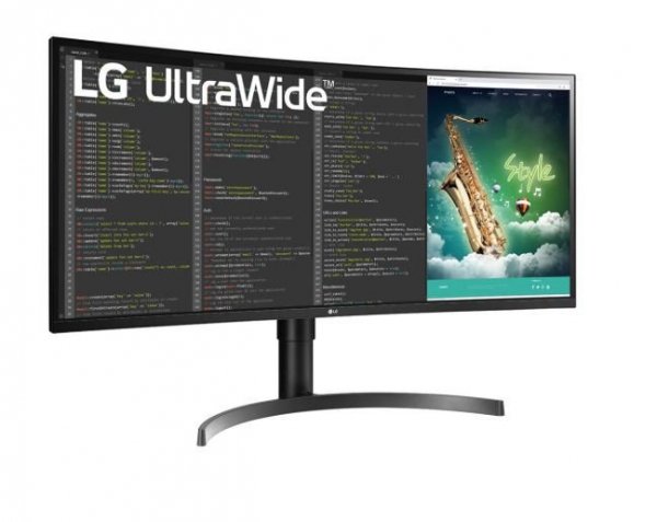 LG Electronics Monitor 35 cali 35WN75C-B 21:9 QHD Curved USB-C FreeSync