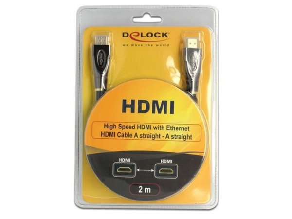 Delock Kabel HDMI M/M V1 .4 2M Antracyt