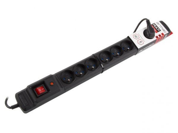 Armac Listwa zasilająca 5m multi M9 czarna M9/50/CZ