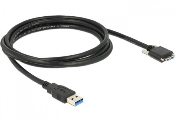 Delock Kabel USB MICRO(M) ze śrubami-USB-A
