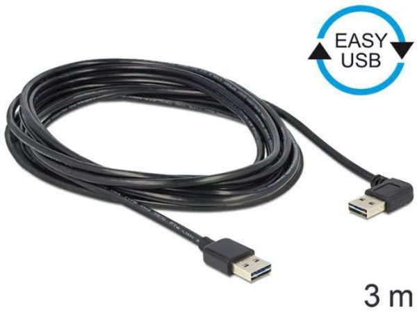 Delock Kabel USB-A M/M 2.0 3M EASY-USB