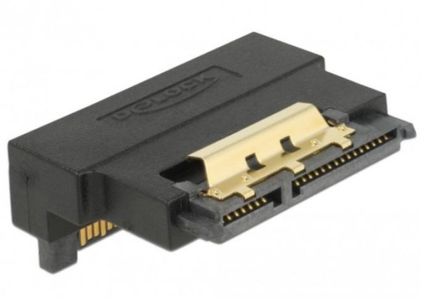 Delock Adapter SATA 22 PIN M/F Kątowy 90&quot;