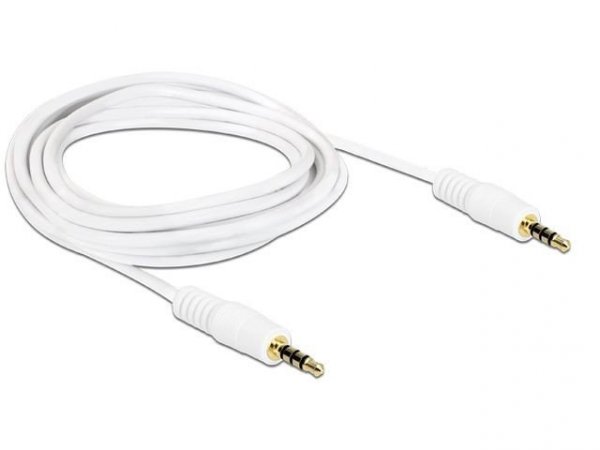 Delock Kabel audio minijack 3.5mm M/M 4 Pin