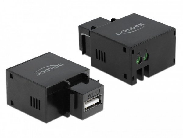Delock Port ładowania Keystone Module USB Type-A 2,1 A czarny