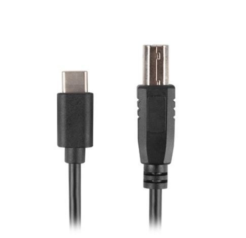 Lanberg Kabel  USB-C(M)-&gt;USB-B(M) 2.0 1.8m czarny