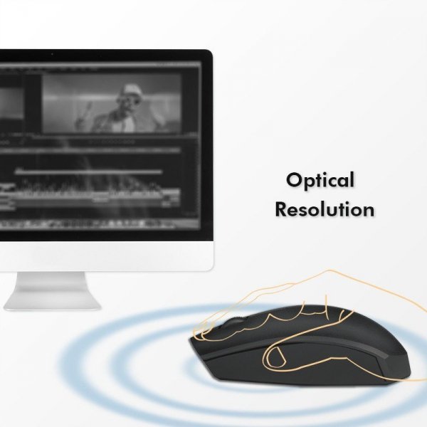 LogiLink Ergonomiczna mysz bezprzewodowa, 2.4GHz,1200dpi