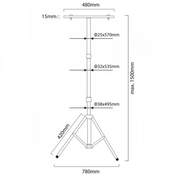 Maclean Stand dla naświetlaczy LED MCE583 Y