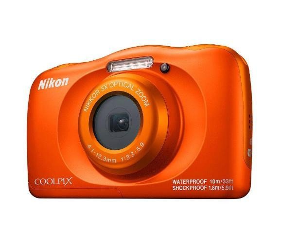 Nikon Aparat W150 pomarańczowy + plecak