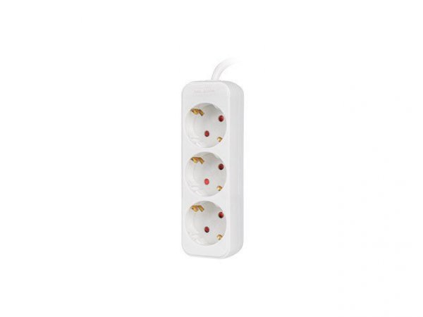 Lanberg Listwa przedłużacz 1,5m 3X230v b  PS0-03F-0150-W