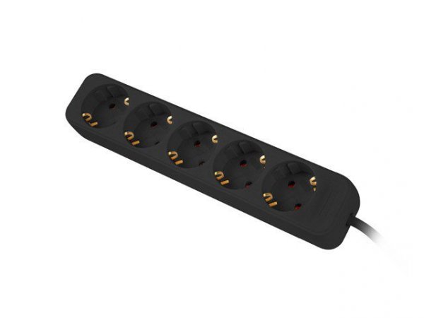 Lanberg Listwa przedłużacz 1,5m 5X230v c PS0-05F-0150-BK