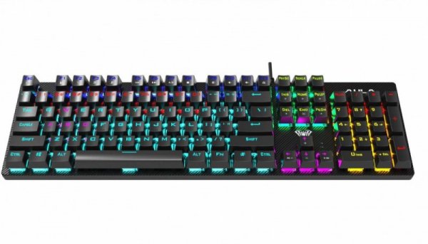 AULA Gaming Retribution Mechaniczna klawiatura dla graczy Niebieskie przełączniki