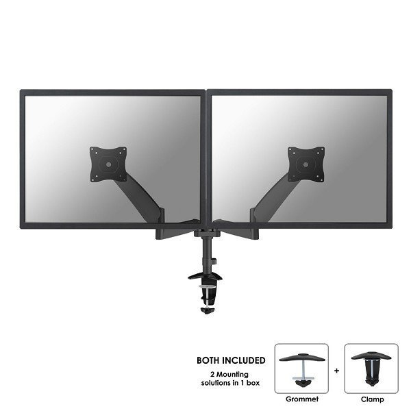 Neomounts Uchwyt biurkowy podwójny LCD FPMA-D950D BLACK