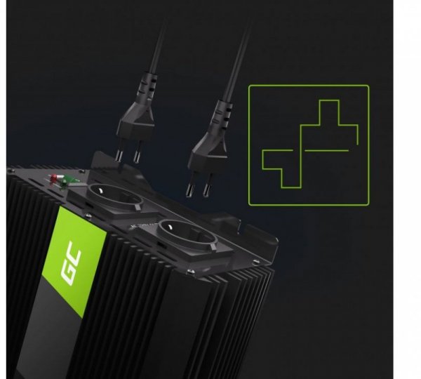 Green Cell Przetwornica napięcia Inwerter 12V 3000W/6000W