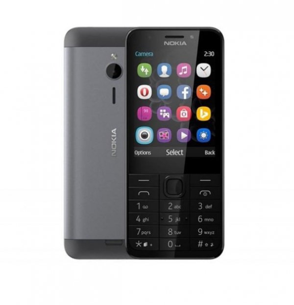 Nokia Telefon komórkowy 230 Dual Sim Srebrny