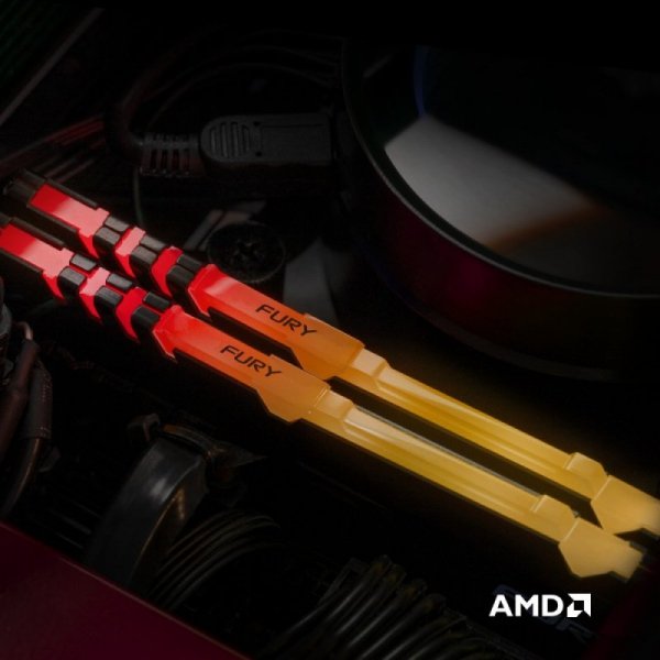 Kingston Pamięć DDR4 FURY Beast RGB 8GB(1*8GB)/3200 CL16