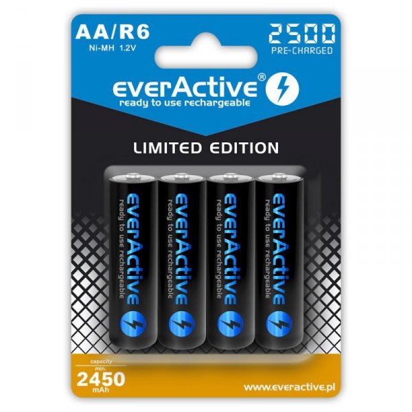 everActive Akumulatory R6/AA 2500 mAh, blister 4 szt. Edycja limitowana