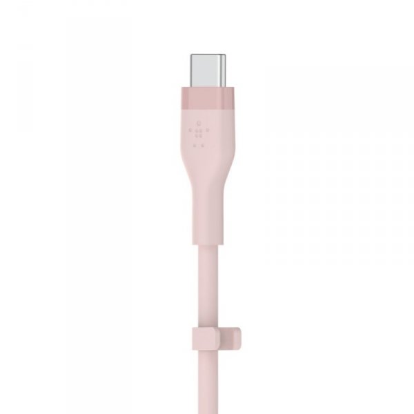 Belkin Kabel BoostCharge USB-C do USB-C 2.0 silikonowy 3m, różowy