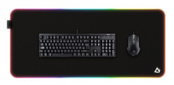 AUKEY KM-P7 RGB XXL gamingowa podkładka pod mysz i klawiaturę | 900x400x4mm | wodoodporna | gumowany spód | aplikacja G-aim Cont