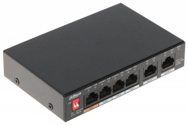 Dahua Przełącznik PFS3006-4GT-60-V2 4 portowy switch POE