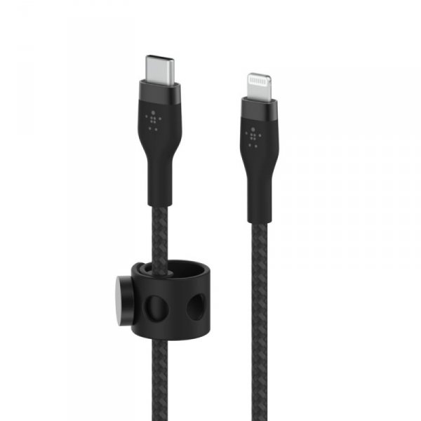 Belkin Kabel BoostCharge USB-C/Lightning Silikonowy w oplocie 2m czarny