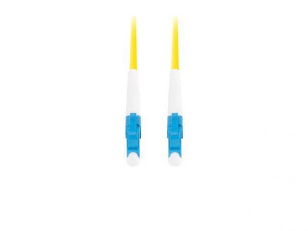 Lanberg Patchcord światłowodowy Sm Lc/Upc-Lc/Upc Simplex 3.0Mm 2M żółty