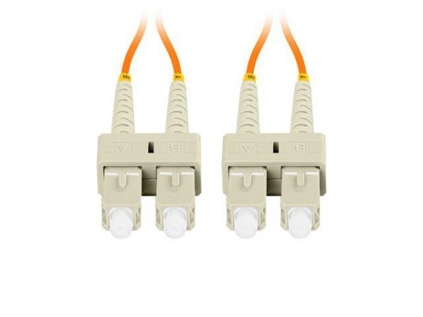 Lanberg Patchcord światłowodowy Mm Sc/Upc-Sc/Upc Duplex 3.0mm 2m pomarańczowy