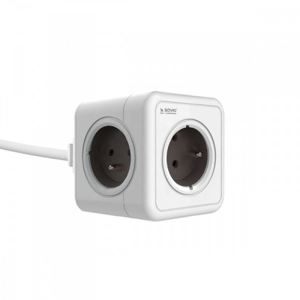 Savio Listwa zasilająca Powercube, 5 gniazd, przewód 1,5m, PC-02