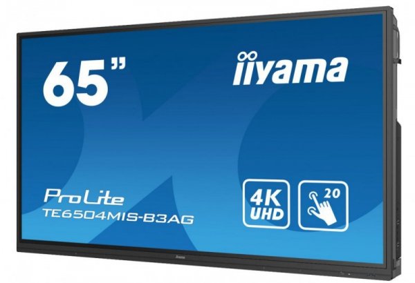 IIYAMA Monitor wielkoformatowy 65 cali TE6504MIS-B3AG INFRARED,4K,IPS,24/7,WiFi,7H,OPS SLOT