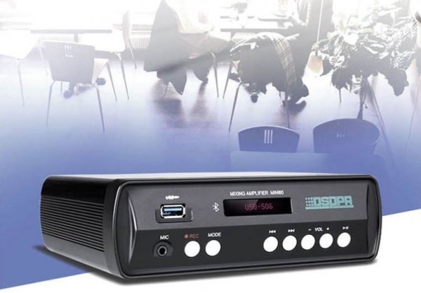 DSPPA ZESTAW PROMOCYJNY: wzmacniacz stereo Mini60 + 2x głośnik ścienny DSP8062B