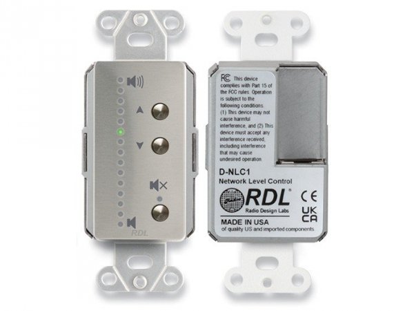RDL Sieciowy panel z diodami LED, Dante - DS-NLC1, stal nierdzewna