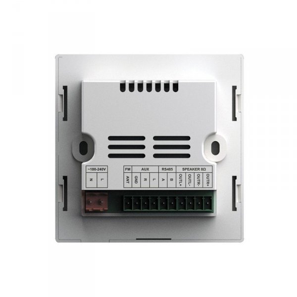 DSPPA Ścienny odtwarzacz stereo DM835B, FM, BT, wzmacniacz, 2x10W, czarno-złoty