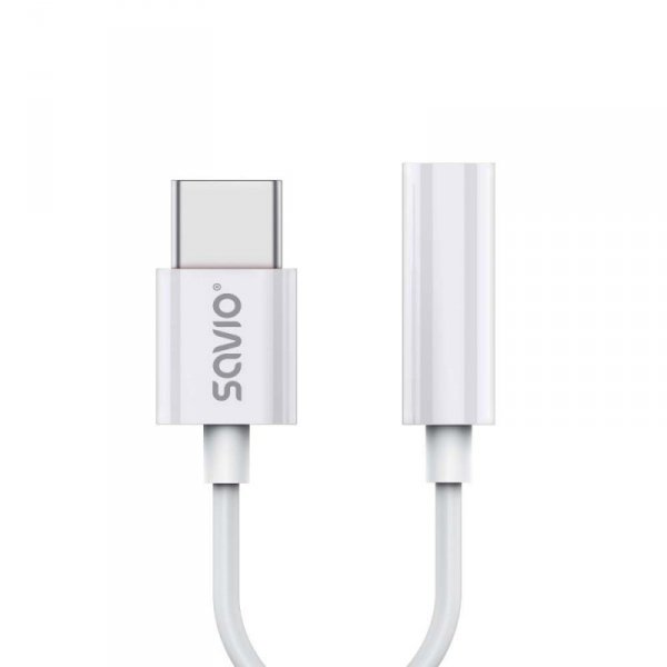 Savio Adapter USB-C - Mini Jack 3,5mm, Xiaomi, Huawei, Oppo,  AK-51