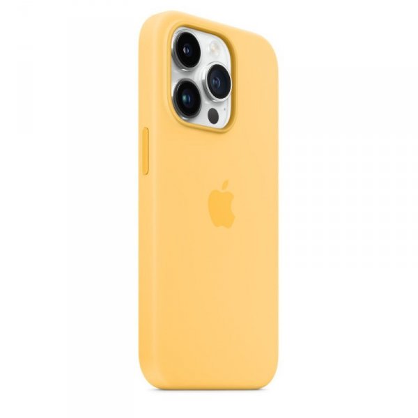 Apple Etui silikonowe z MagSafe do iPhone 14 Pro - bladożółte