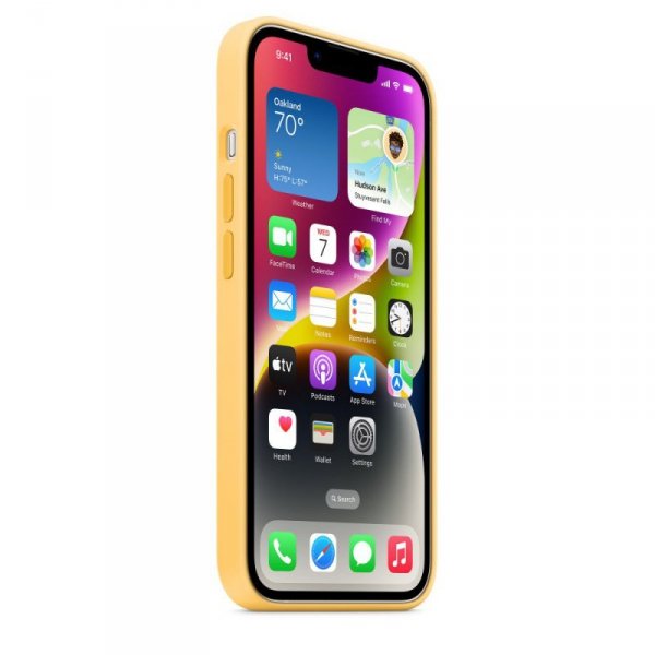 Apple Etui silikonowe z MagSafe do iPhone 14 - bladożółte