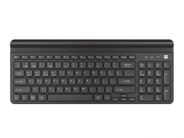 Natec Klawiatura Felimare US bluetooth + 2.4GHz Slim, uchwyt na        telefon/tablet czarna