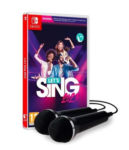 Plaion Gra Nintendo Switch Let&#039;s Sing 2023 + 2 mikrofony