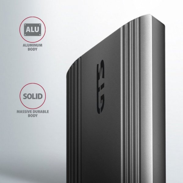 AXAGON EEM2-GTSA Obudowa zewnętrzna aluminiowa bezśrubowa, USB-C 3.2 GEN 2 M.2 NVMe SSD, kabel USB C-C + C-A