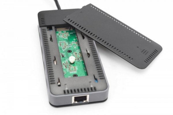 Digitus Stacja dokująca USB-C, 11-portów, z możliwością instalacji M.2 SSD, 4K 30Hz, PD 3.0, RJ45