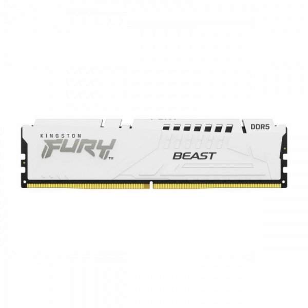 Kingston Pamięć DDR5 Fury Beast 64GB(2*32GB)/6000 CL36 biała