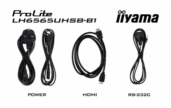 IIYAMA *IIYAMA 65&#39;LH6565UHSB-B1, 24/7,IPS,ANDROID.11,4K,800cd, iiSignage2, SDM, 2x HDMI, DP, 2x USB,2x 10W, RJ45, WiFi, 4/32