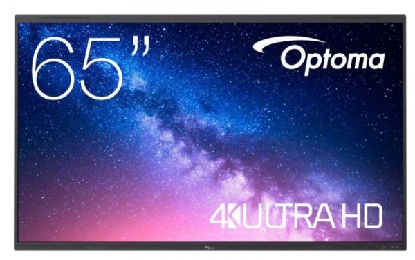 Optoma Monitor interaktywny 65 cali 5653RK 8GB RAM / 64 GB ROM, 2x 18W speaker + 2x 8W subwoofer, 8 mikrofonów, 50-finger mutito