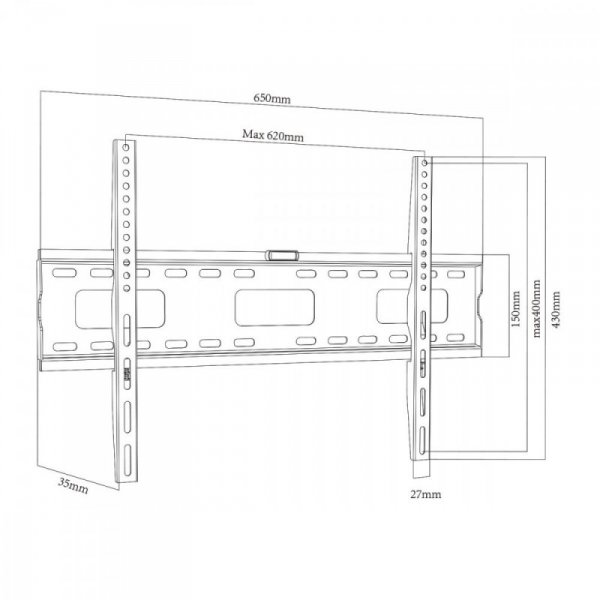 Maclean Uchwyt do TV 32-100&#039;&#039; 80kg MC-419 VESA 600x400