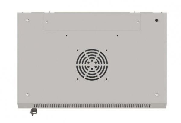 Lanberg Szafa instalacyjna rack wisząca 19" 6U 540x350 szara drzwi przeszklone ( flat pack)