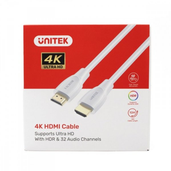 Unitek Kabel HDMI 2.0 4K 60Hz; 1m; biały; C11090AWH03-2M
