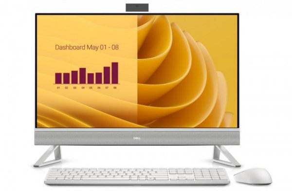 Dell Komputer Dell 27 All-in-One EC27250 Win11Pro 7-150U/32GB/2TB/27.0 FHD/Intel Graphics/Cam/WLAN + BT/Backlit Kb/3Y ProSupport
