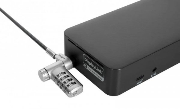 Targus Linka zabezpieczająca Defcon z zamkiem szyfrowym i możliwością resetowania kodu