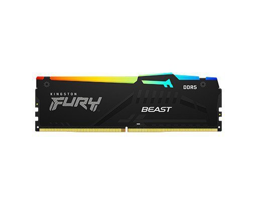 Kingston Pamięć DDR5 Fury Beast RGB 64GB(1*64GB)/5600 CL36 czarna