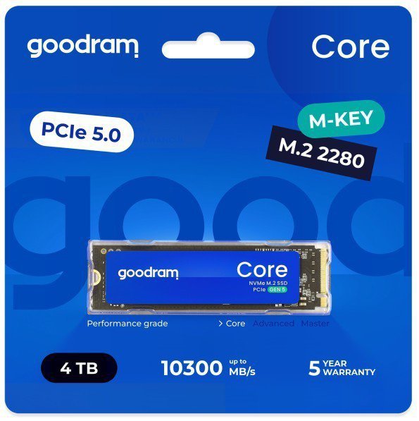 GOODRAM Dysk SSD Core    4TB      Gen5 2280  9200/8100MB/s