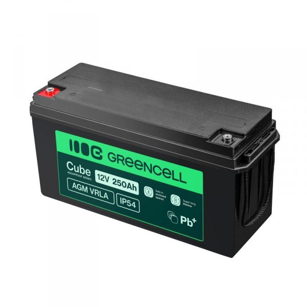 Green Cell Akumulator AGM VRLA 12V 250Ah IP54